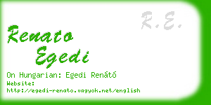 renato egedi business card
